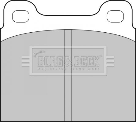 BORG & BECK Комплект тормозных колодок, дисковый тормоз BBP1210